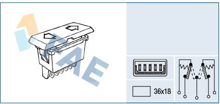 FAE Window switch Article number: 62580 cheaply