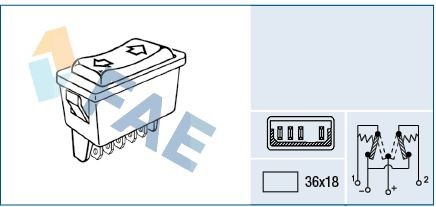 FAE Window switch Article number: 62600 cheaply