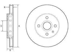 DELPHI Brake disc Article number: BG4647C cheaply