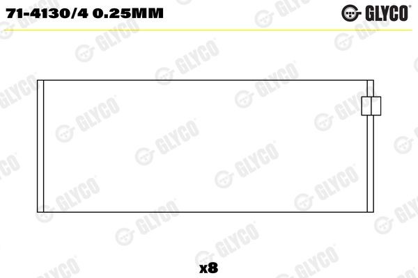 GLYCO Kepsulaager Artikli number: 71-4130/4 0.25mm soodsalt