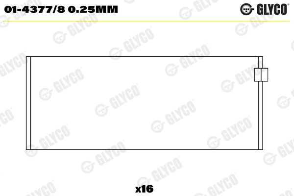 GLYCO Kepsulaager Artikli number: 01-4377/8 0.25mm soodsalt