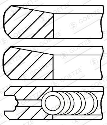 GOETZE ENGINE Piston Ring Kit Article number: 08-873400-00 cheaply