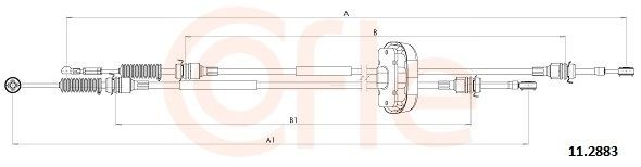 COFLE 11.2883 Tross, käigukast VIVARO 2.5 CDTI (F7, J7, A07) 146 HP Diisel