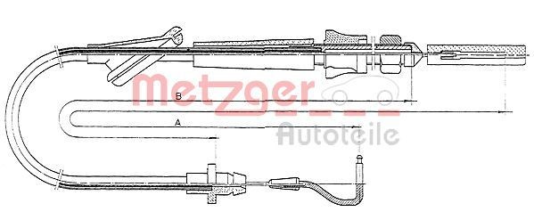 METZGER Throttle cable Article number: 10.0921 cheaply