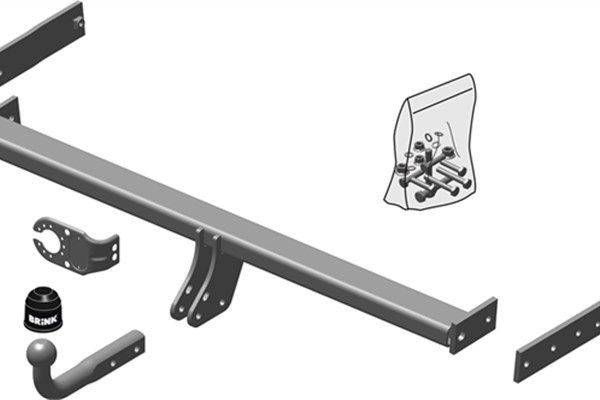 BRINK Trailer Hitch Article number: 491300 cheaply