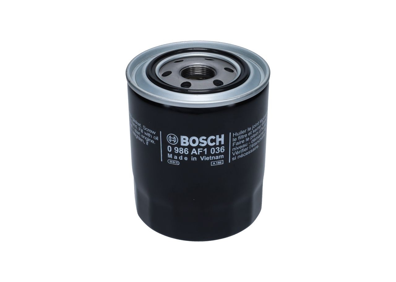 BOSCH Oil filter Article number: 0 986 AF1 036 cheaply