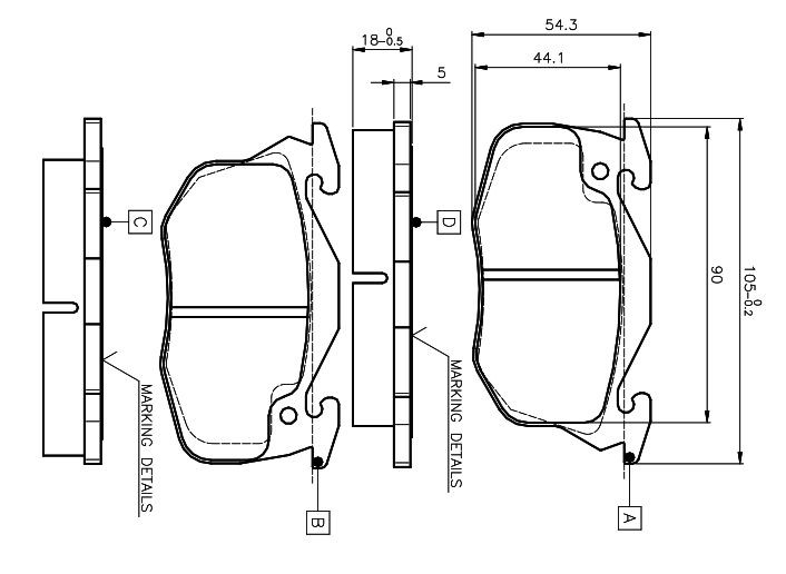 BOSCH Brake pad set Article number: 0 986 TB2 009 cheaply