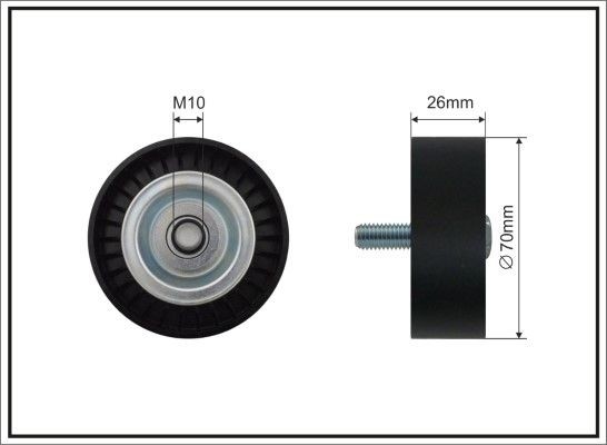 CAFFARO Deflection / Guide Pulley, v-ribbed belt Article number: 01-11 cheaply
