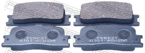 FEBEST Brake pad set Article number: 0101-ACU25R cheaply