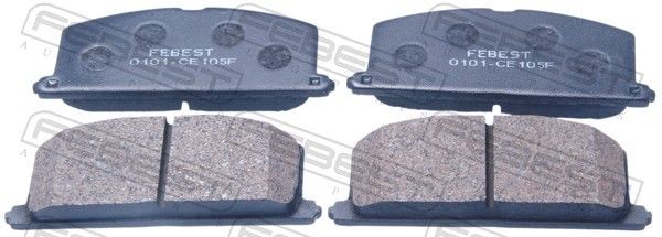 FEBEST Brake pad set Article number: 0101-CE105F cheaply