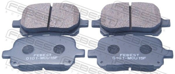 FEBEST Brake pad set Article number: 0101-MCU15F cheaply