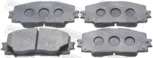 FEBEST Brake pad set Article number: 0101-NSP130F cheaply