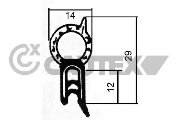 CAUTEX Uksetihend Artikli number: 011003 soodsalt
