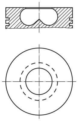 MAHLE ORIGINAL Piston Article number: 015 70 01 cheaply