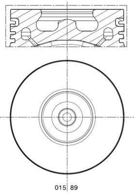 MAHLE ORIGINAL Piston Article number: 015 89 00 cheaply