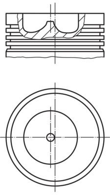MAHLE ORIGINAL Piston Article number: 015 92 01 cheaply