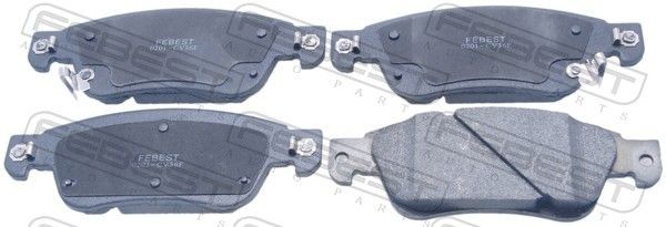 FEBEST Brake pad set Article number: 0201-CV36F cheaply