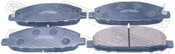 FEBEST Brake pad set Article number: 0201-E25F cheaply