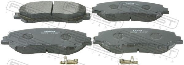 FEBEST Brake pad set Article number: 0201-J11EF cheaply