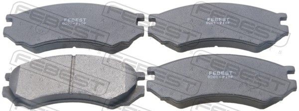 FEBEST Brake pad set Article number: 0201-P10F cheaply