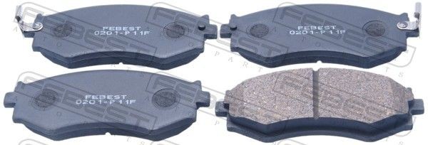 FEBEST Brake pad set Article number: 0201-P11F cheaply