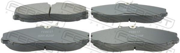 FEBEST Brake pad set Article number: 0201-R20F cheaply