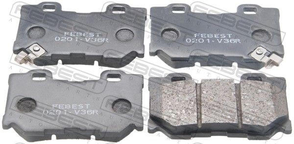 FEBEST Brake pad set Article number: 0201-V36R cheaply