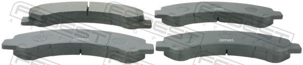 FEBEST Brake pad set Article number: 0201-W41F cheaply
