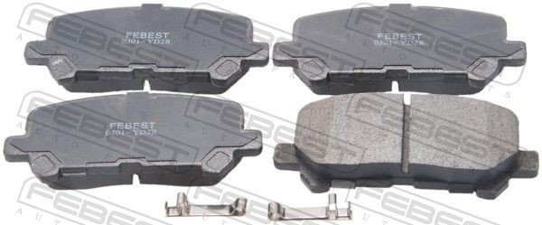 FEBEST Brake pad set Article number: 0301-YD2R cheaply