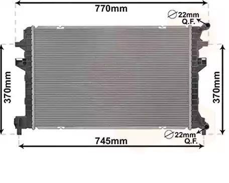 VAN WEZEL Engine radiator Article number: 03012705 cheaply