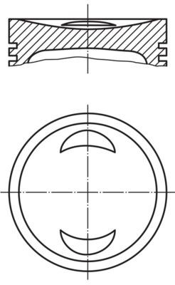 MAHLE ORIGINAL Piston Article number: 033 99 01 cheaply