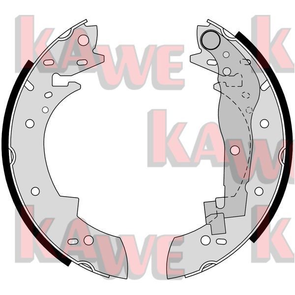 KAWE Brake Shoe Set Article number: 03330 cheaply