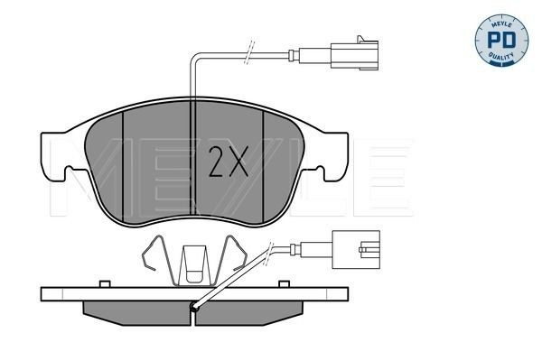MEYLE Mounting, leaf spring Article number: 034 032 0155 cheaply