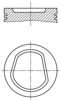 MAHLE ORIGINAL Piston Article number: 038 24 01 cheaply