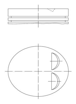 MAHLE ORIGINAL Pistone motore Numero articolo: 039 PI 00122 000 poco costoso