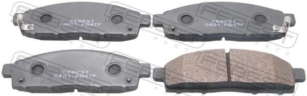 FEBEST Brake pad set Article number: 0401-KB4TF cheaply