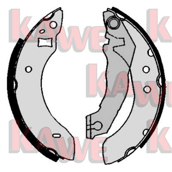 KAWE Brake Shoe Set Article number: 04600 cheaply