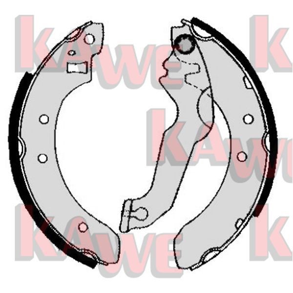KAWE Brake Shoe Set Article number: 04800 cheaply