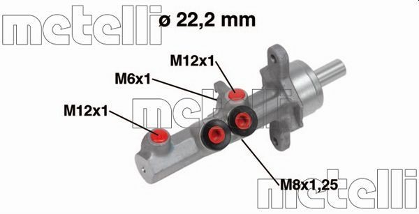 METELLI Peapiduri silinder Artikli number: 05-0721 soodsalt