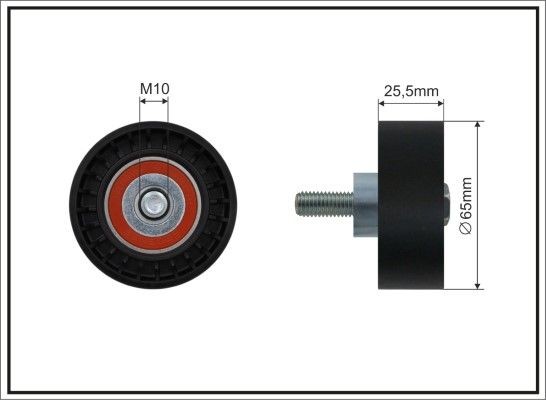 CAFFARO Deflection / Guide Pulley, v-ribbed belt Article number: 05-19 cheaply