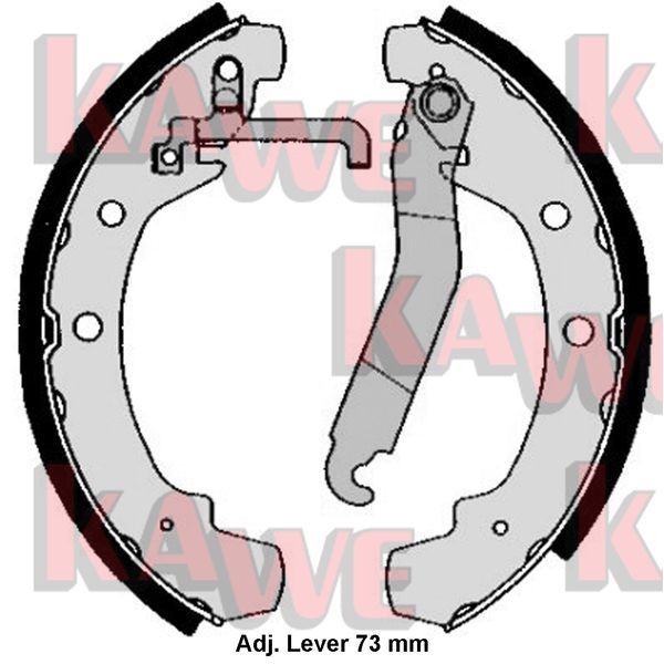 KAWE Brake Shoe Set Article number: 05000 cheaply