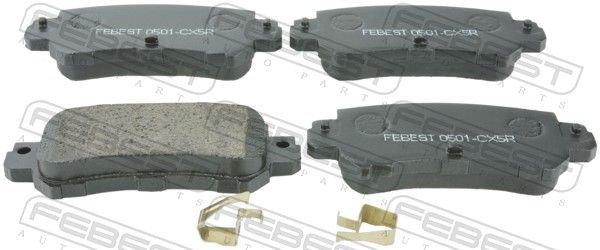 FEBEST Brake pad set Article number: 0501-CX5R cheaply