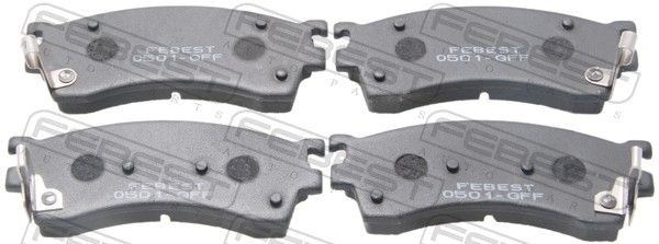 FEBEST Brake pad set Article number: 0501-GFF cheaply