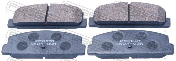 FEBEST Brake pad set Article number: 0501-GGR cheaply