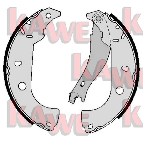 KAWE Brake Shoe Set Article number: 05050 cheaply
