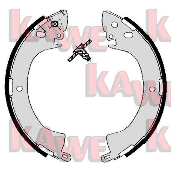 KAWE Brake Shoe Set Article number: 05240 cheaply