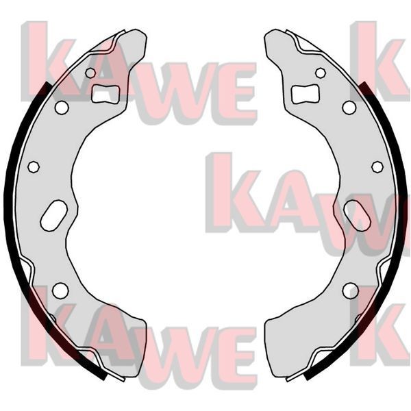 KAWE Brake Shoe Set Article number: 05315 cheaply