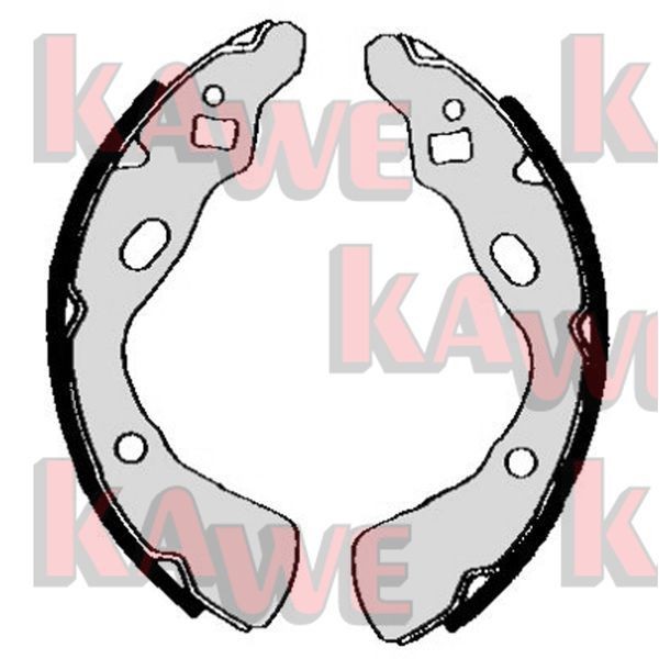 KAWE Brake Shoe Set Article number: 05680 cheaply