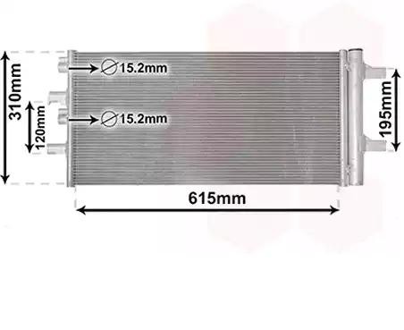 VAN WEZEL Air conditioning condenser Article number: 06015702 cheaply