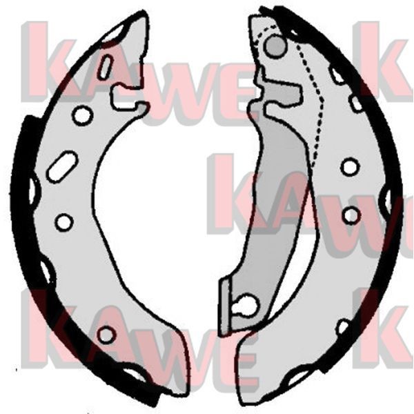 KAWE Brake Shoe Set Article number: 06030 cheaply